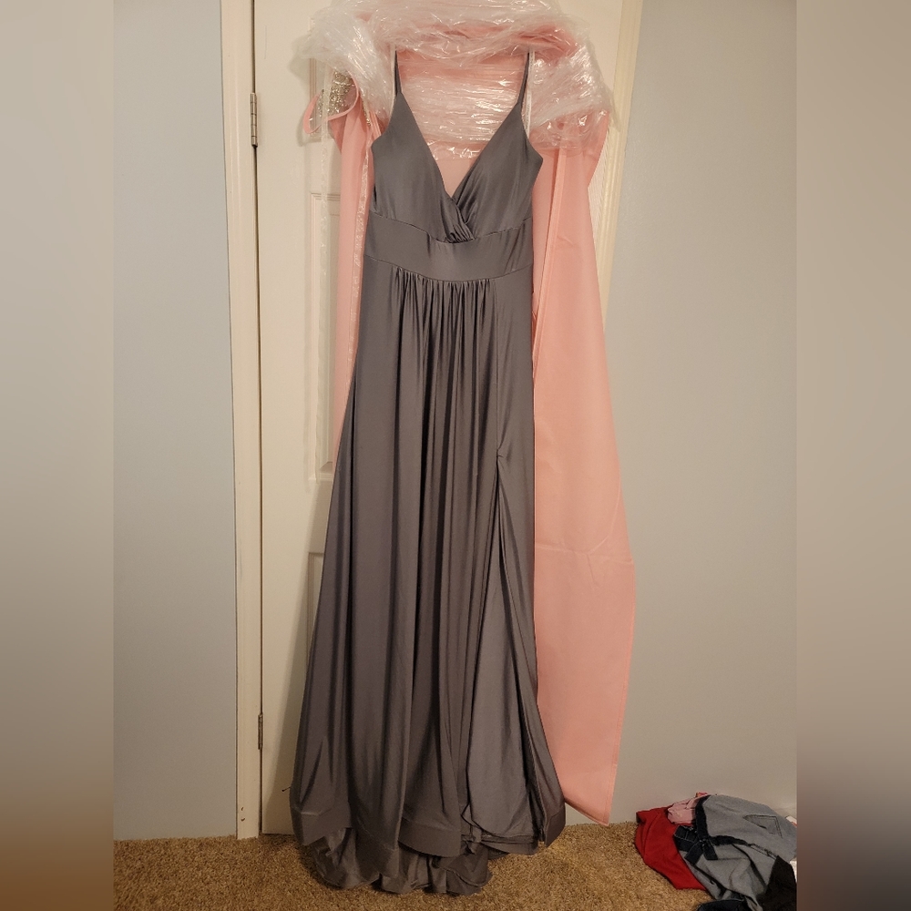 Sofia Thomas Formal dress, size 14, Gunmetal in color